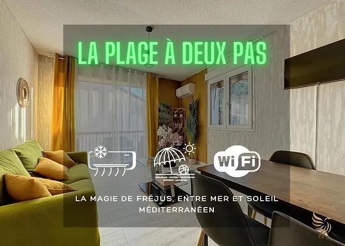 T2 Appart Echap\'Belle Mousquetaire - Terrasse Clim Wifi - 100M De La Plage - Capitalchic Services Frejus